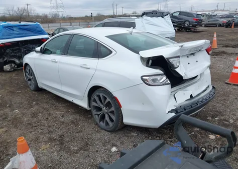 2015 Chrysler 200 C из США, поврежденный, VIN 1C3CCCCG7FN509548